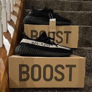Yeezy Black and White Oreo Boost 350 V2 Sneakers